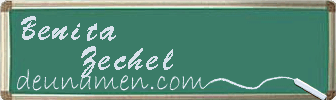 Benita Zechel Visitenkarte